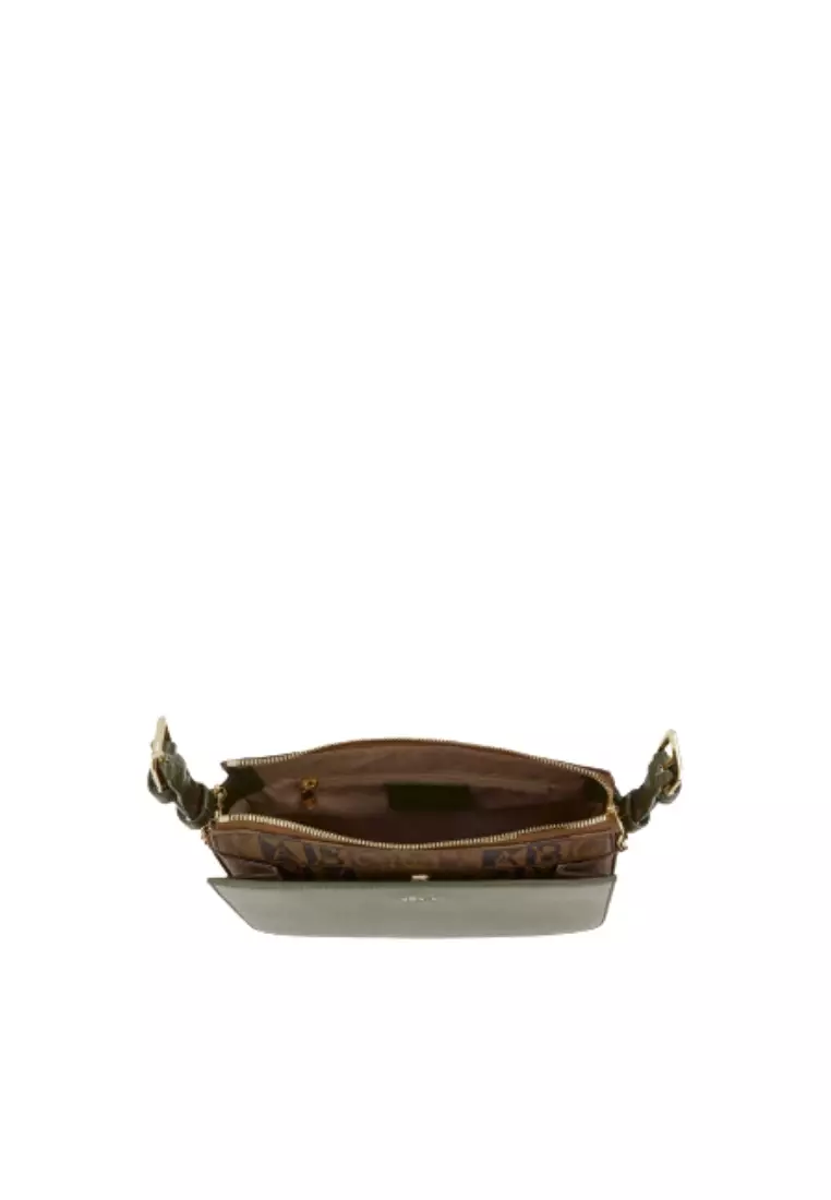 Bonia Brown/Green Cettina Small Crossbody Bag