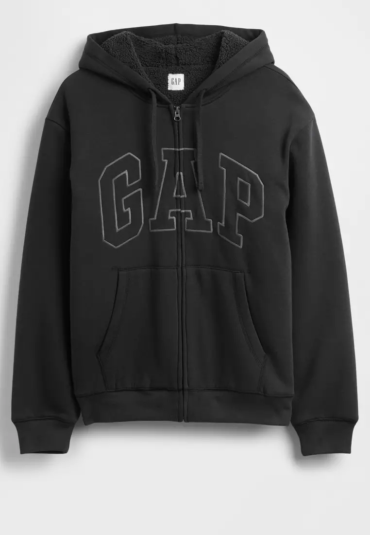 Buy GAP Arch Sherpa Full Zip Hoodie 2026 Online | ZALORA