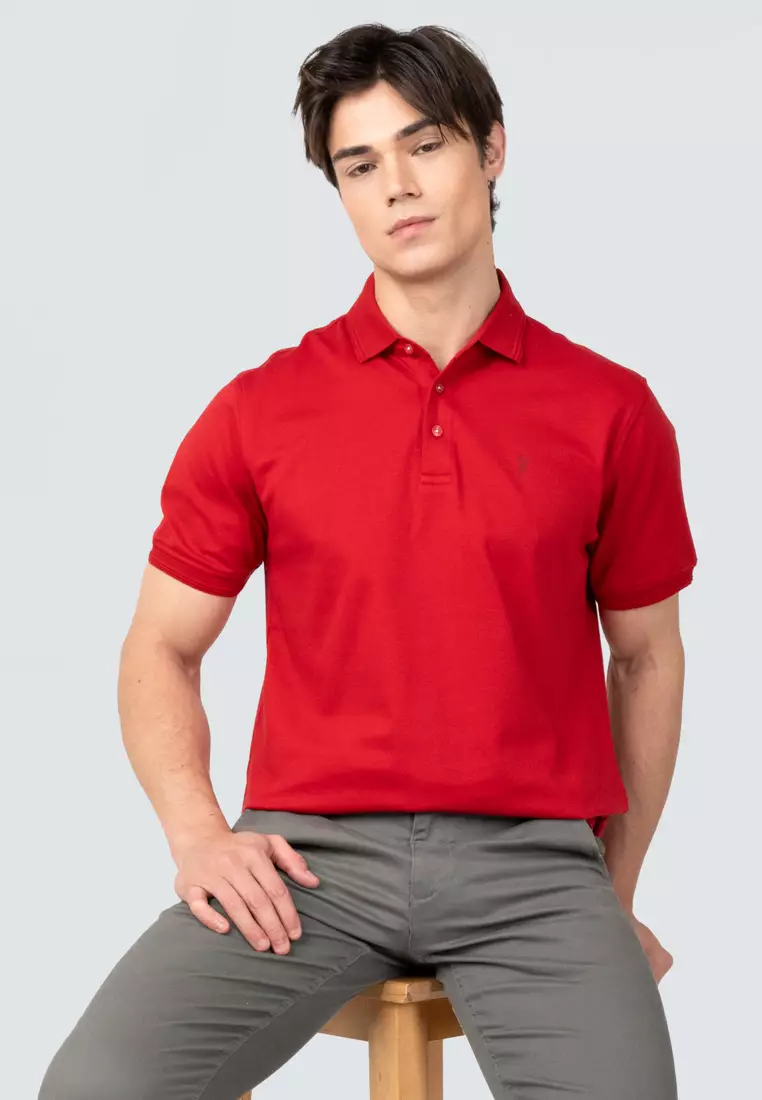 Polo Haus - Men’s Business Short Sleeve 100% Cotton Collar Tee MBCS005