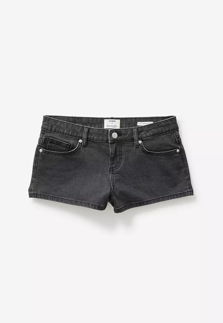 Micro Low Denim Shorts