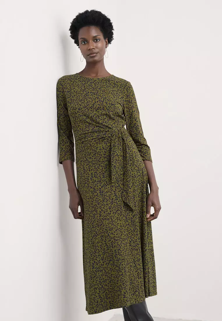 Seasalt Cornwall Green 3/4 Fettling Dress