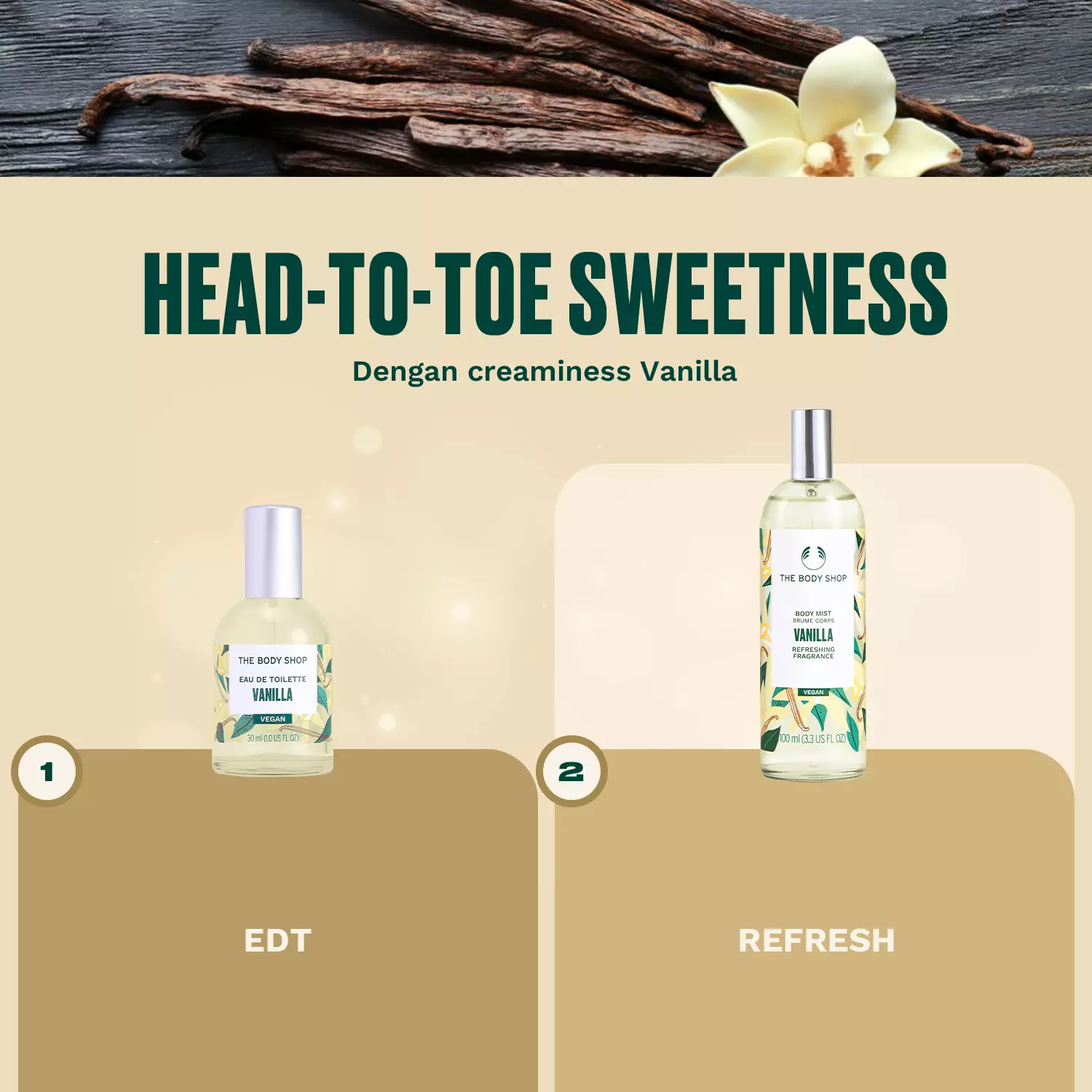 Vanilla Body Mist Fragrance 100ml