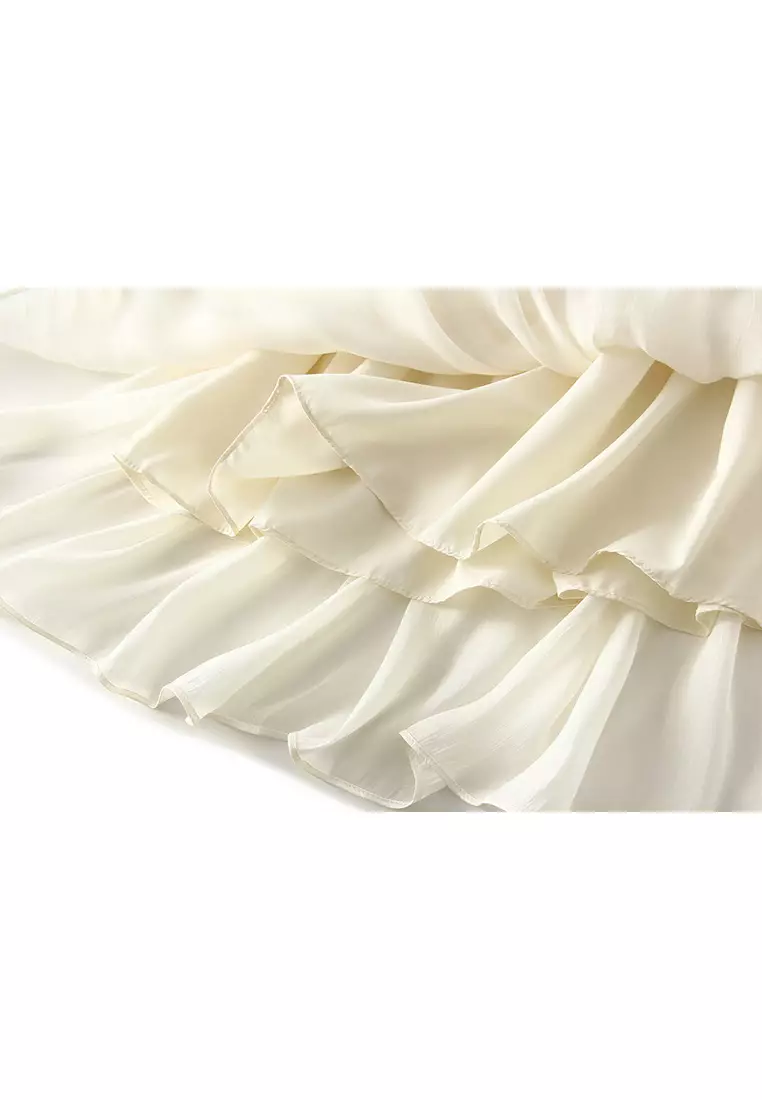 Summer Pearl Lightweight Maxi Skirt AF9818