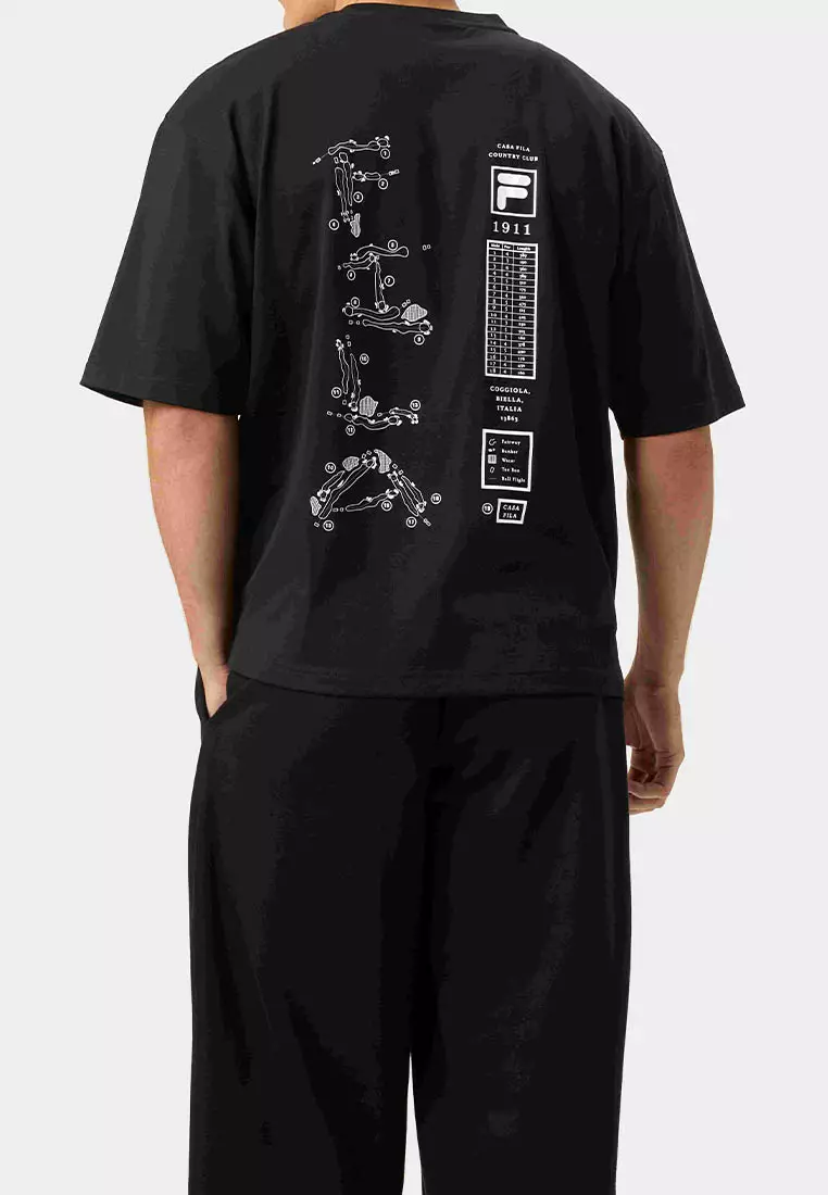 C.Club  Golf Course Map Tee Black