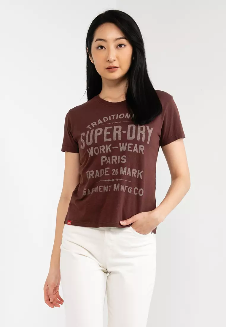 T-Shirt Donna Superdry Collegiate Cali State Tee – Maglietta Basic Con Stampa - 3
