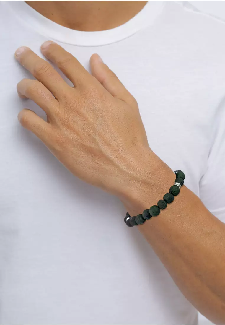 EXCLUSIVE Gelang Perhiasan Perak 925 Pria Beads Vintage