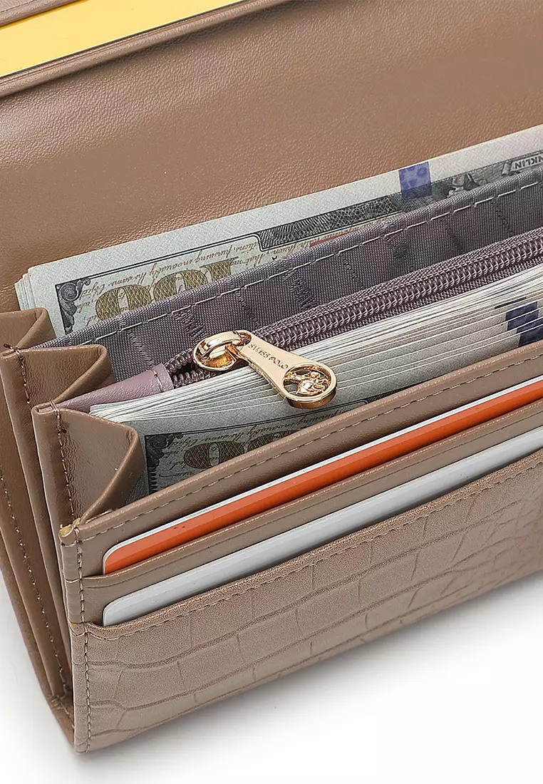 Women's Long Purse / Wallet - Khaki