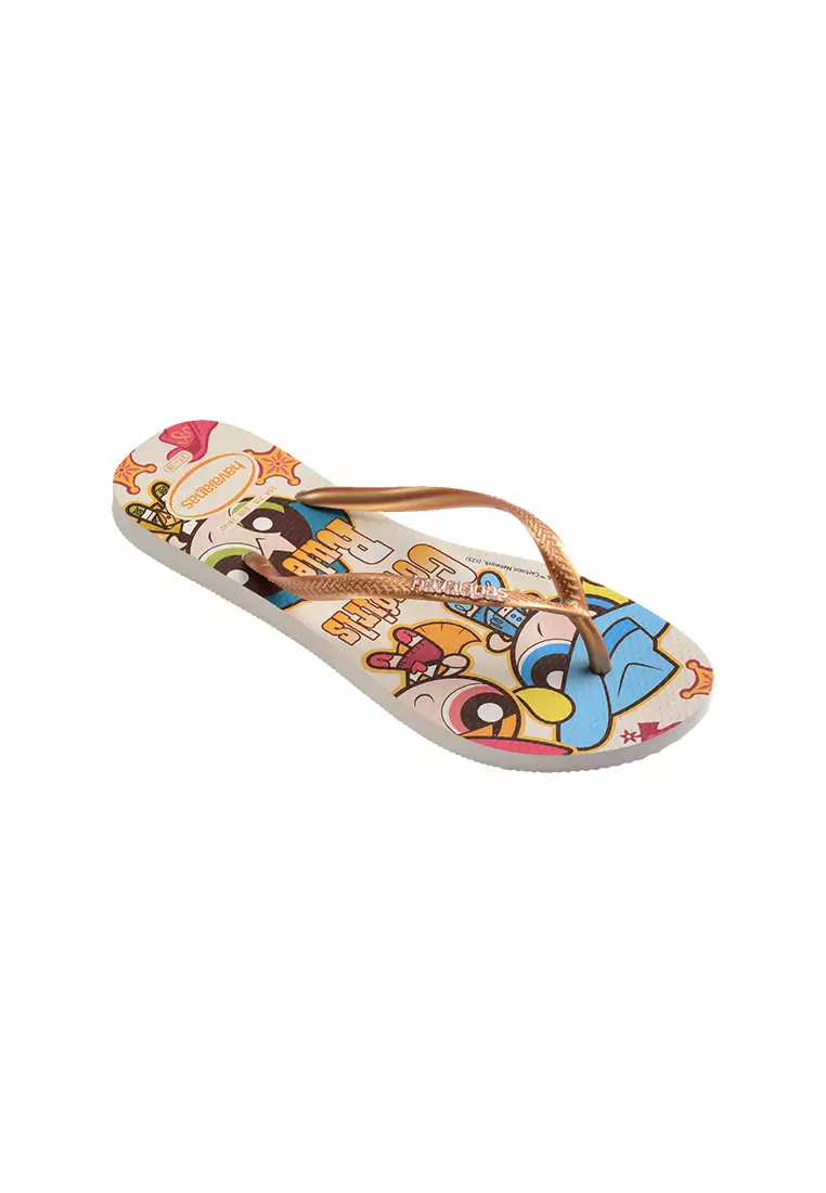 Slim Powerpuff Girls Warner Classics Flip Flops