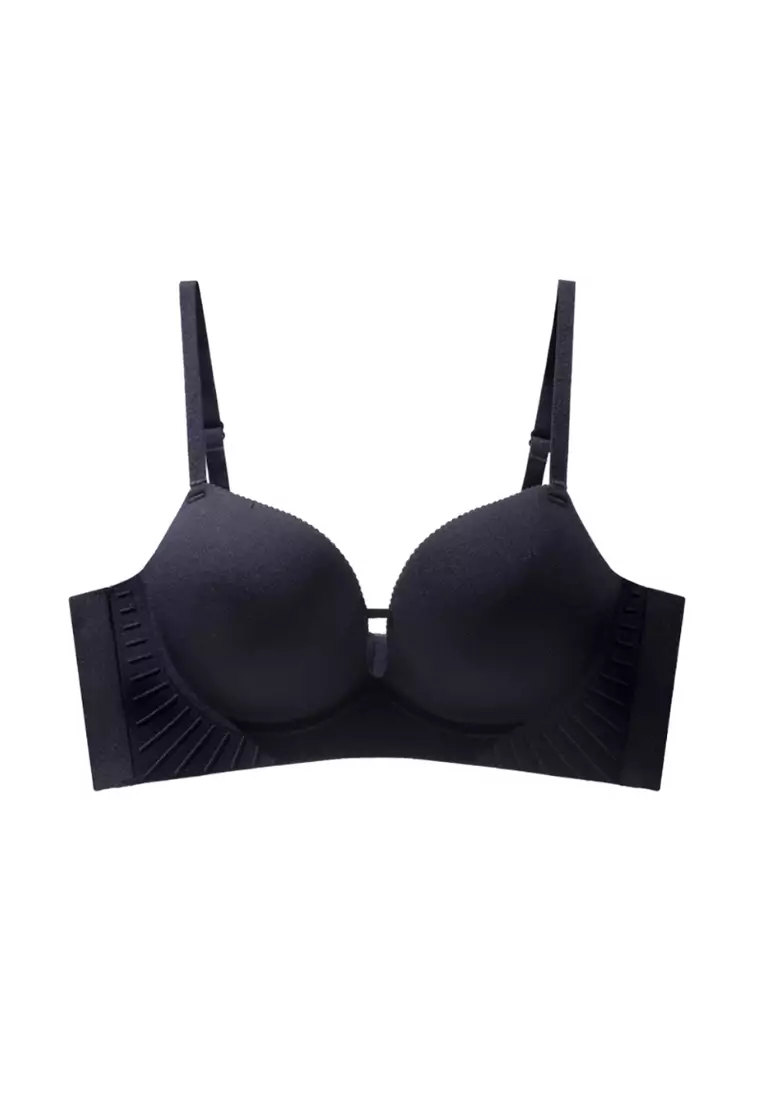 Nisa Seamless Wireless Bra in Black