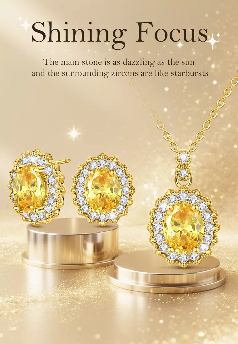 Set Perhiasan Kalung Anting Set Aksesori Serbaguna Minimalis Anti Luntur Baja Tahan Karat