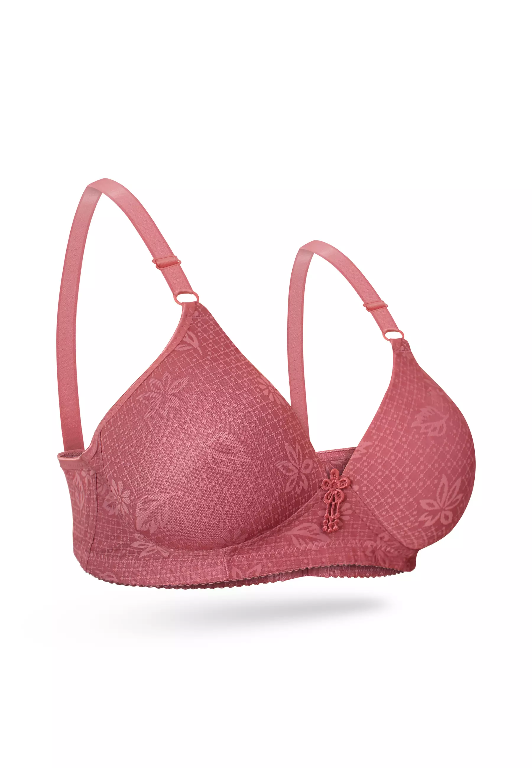 You've (YouHave) BH Bra Wanita BH Tanpa Kawat Motif Bunga Bra 100098