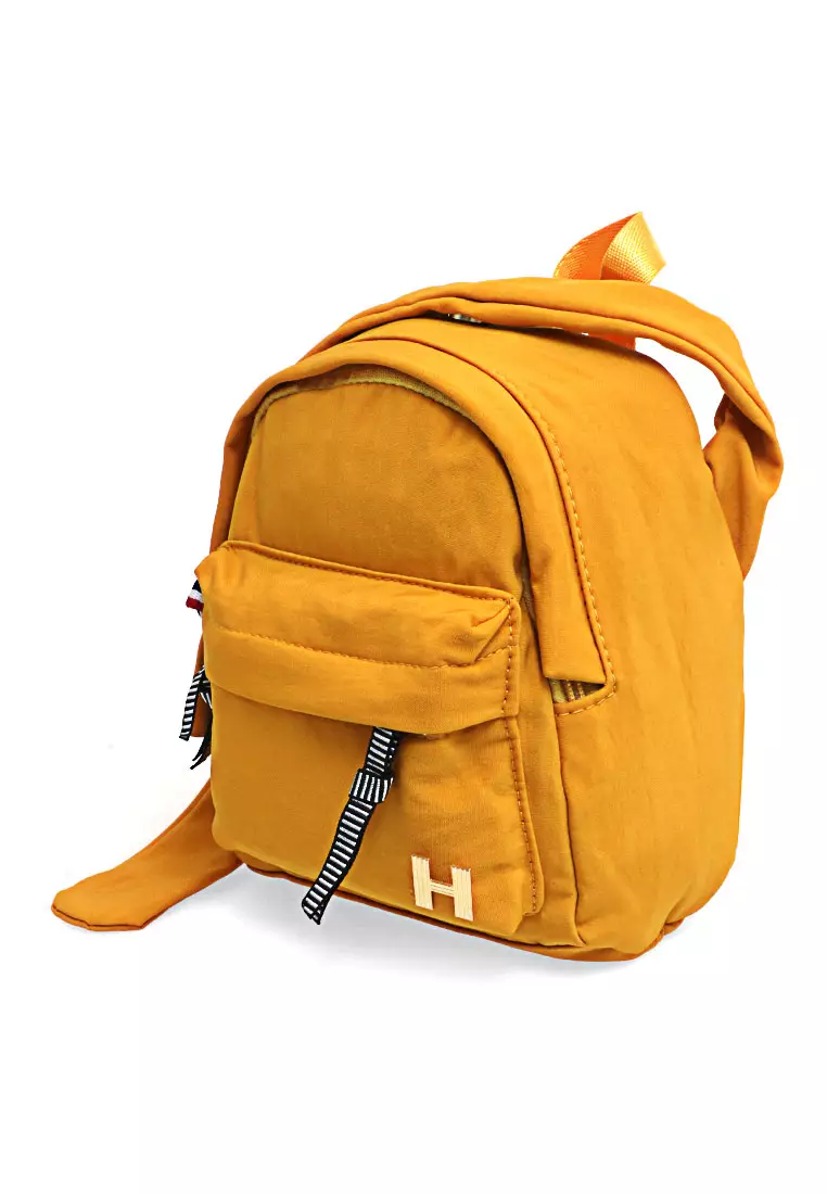 Cellyn Tas Ransel Kecil Wanita Uniqe Design Backpack Material Canvas ORIGINAL - Yellow