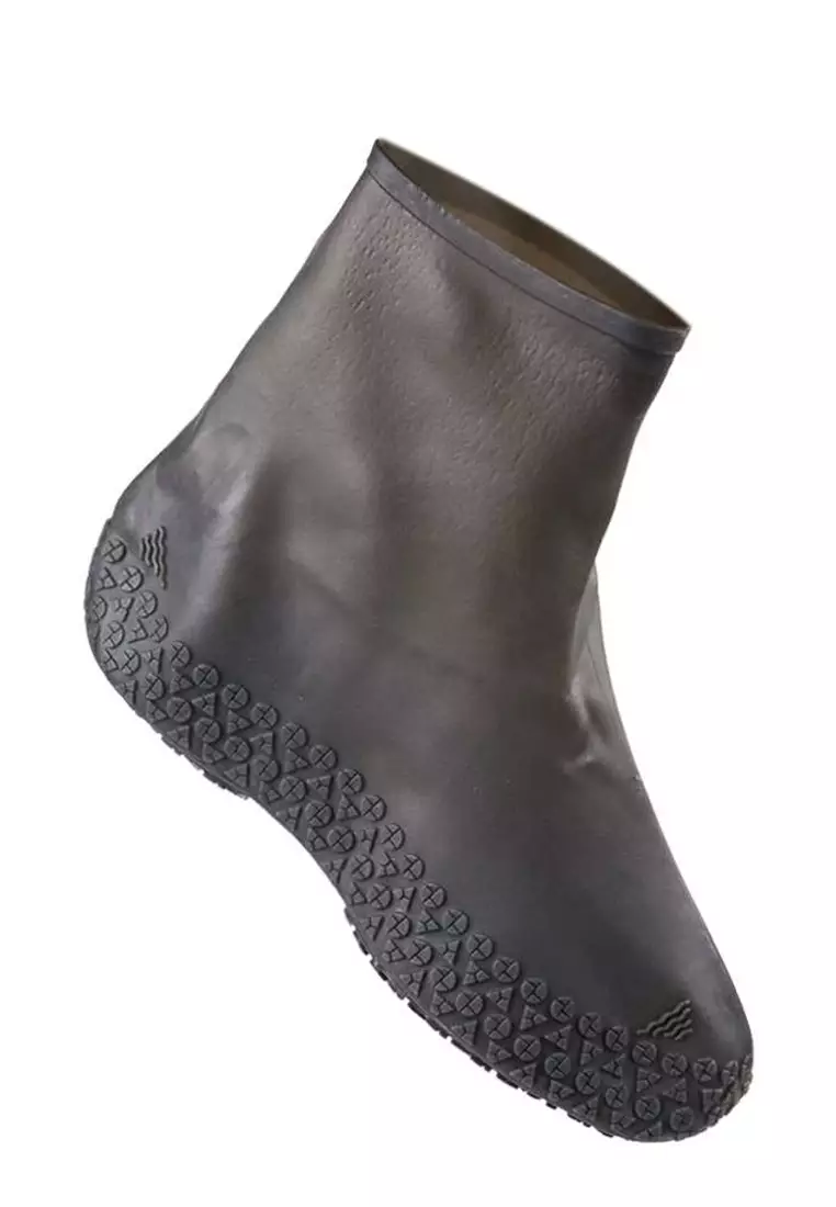 Anari Pelindung Sepatu Hujan Reusable Rain Boot Cover Unisex Desain Ergonomis Material Silicone ORIGINAL - Gray