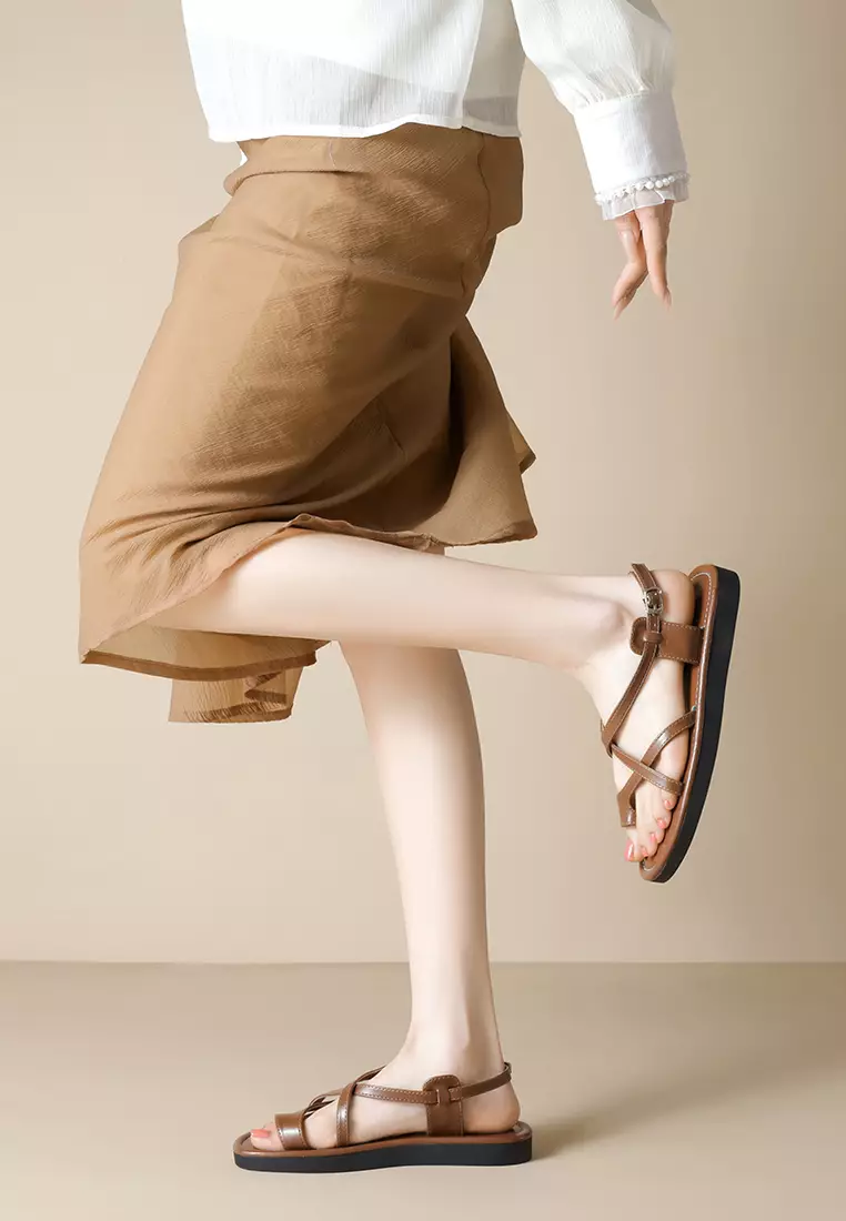 繞踝搭帶套趾涼鞋WW020-2