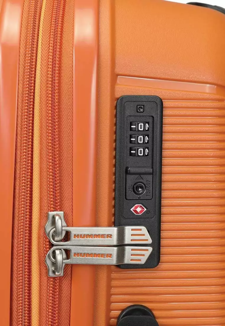 Hummer Overland 24＂ Polypropylene [PP] Hard Case Expandable TSA Lock Secure Zip Luggage - 13851424