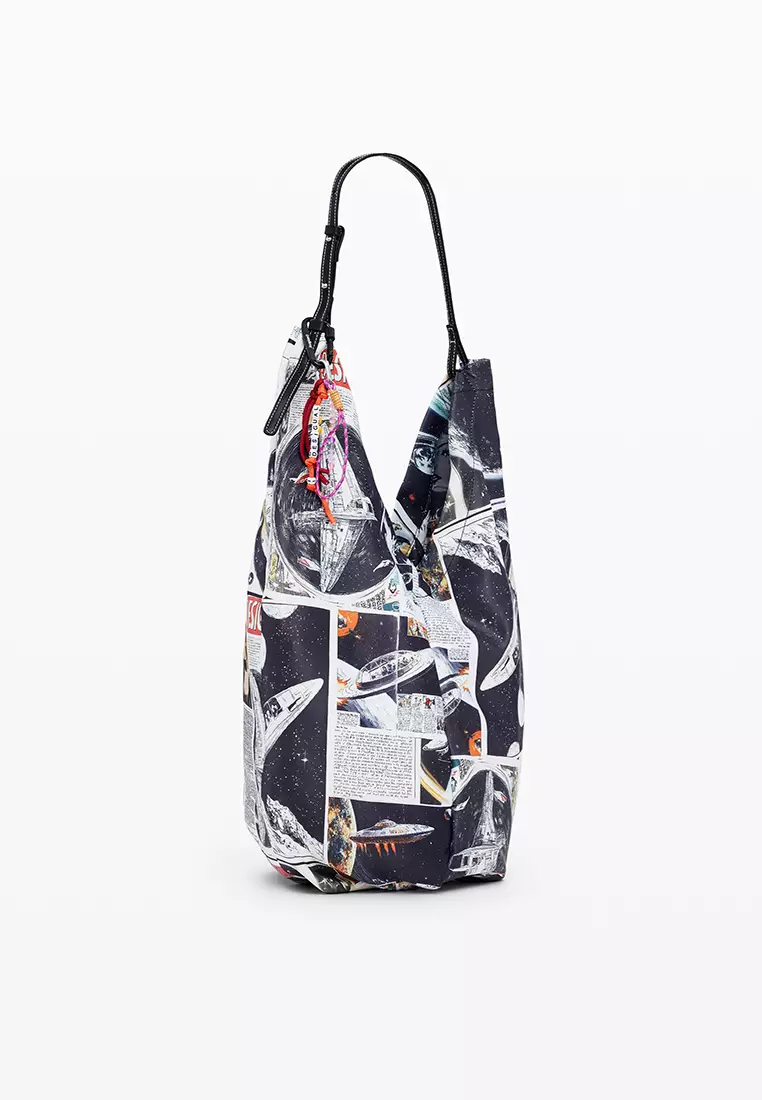 Large space newspaper shopper bag