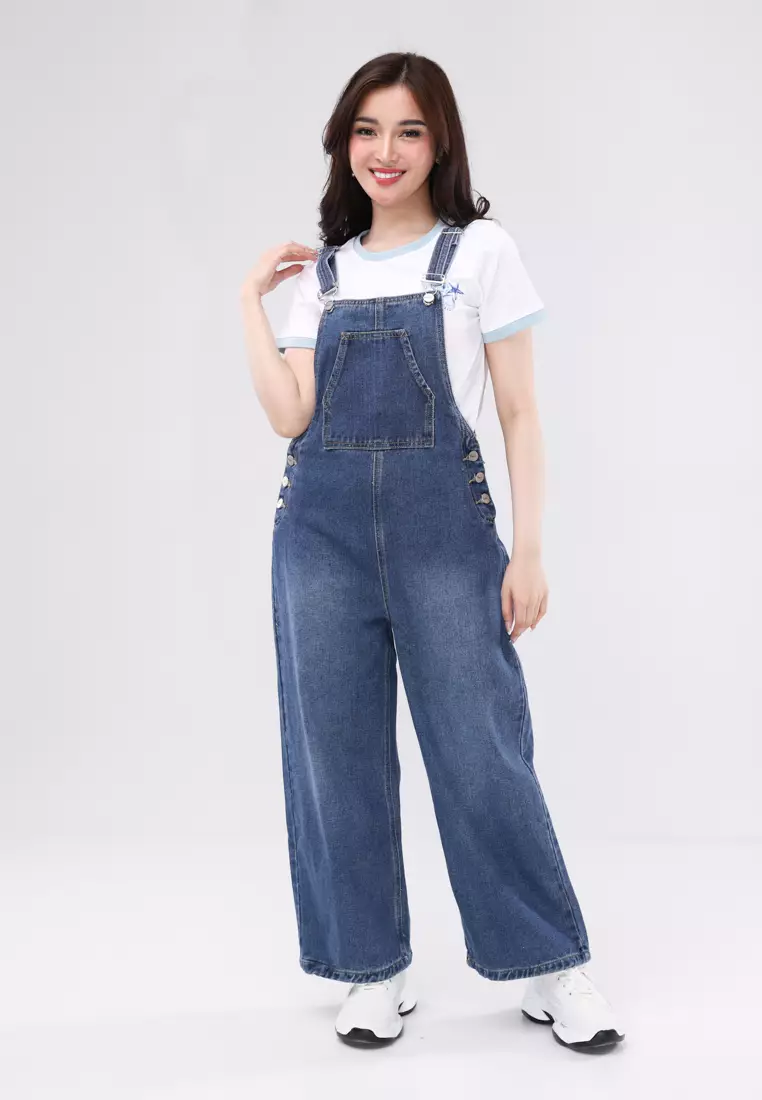 Denim Jumper Pants Ladies