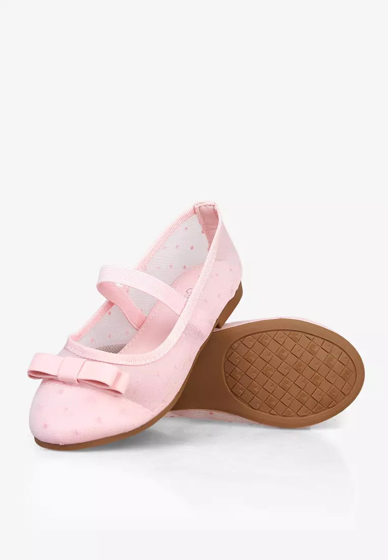 Flat Shoes Transparan Sepatu Flat Anak Perempuan K.Fanie Pink