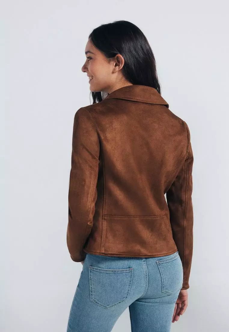 Suede Biker Jacket
