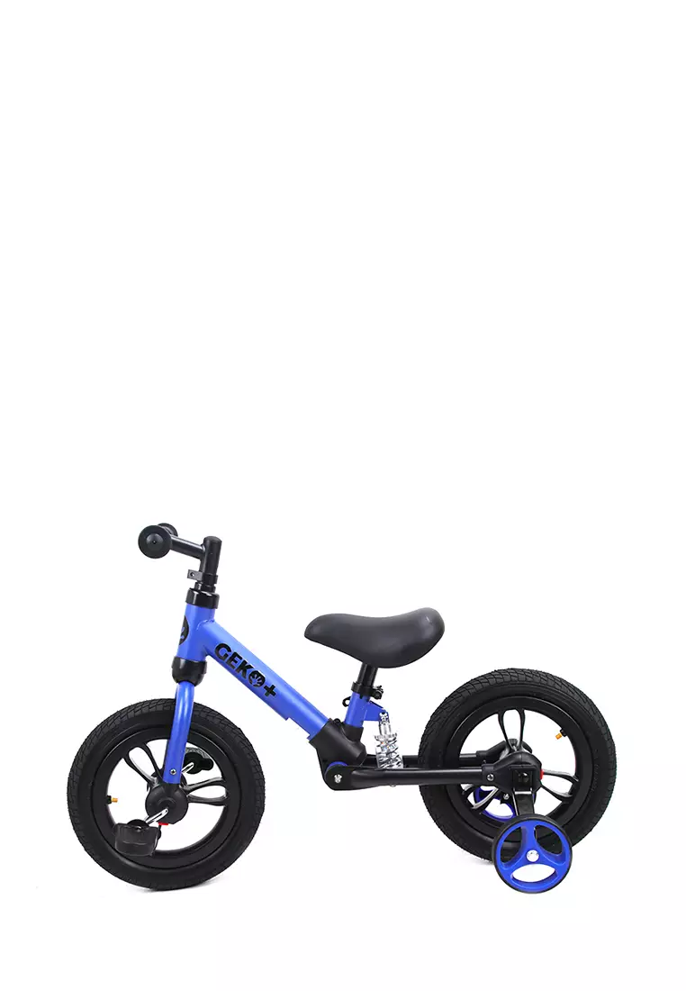 Geko+ 12 Kids Balance Bike - Navy Blue