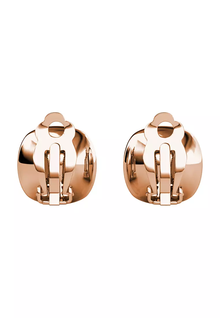 Squarish Clip Earring RG - Anting Jepit Crystal Luvea Premium Collection by Her Jewellery