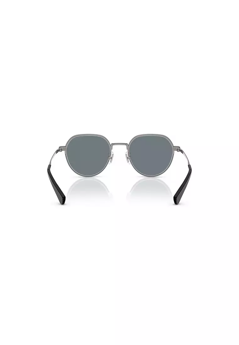 Men's Irregular Frame Grey Metal Clip on Sunglasses - HC7179