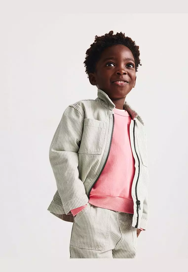 Pure Cotton Striped Jacket