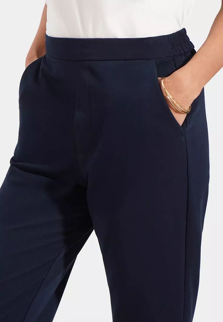 Pull Up Tapered Trousers