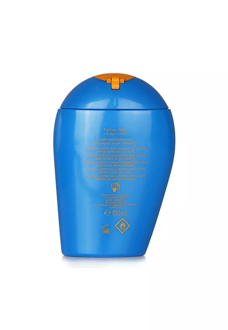Shiseido - Expert Sun Protector Spf 50+Uva Face & Body Lotion (Turns Invisible, Very High Protection, Very Water-Resistant) 150ml/5.07oz