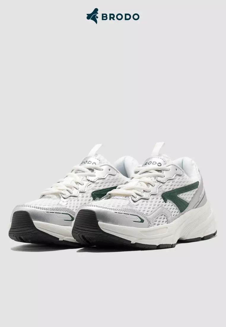 BRODO - Sneakers Ace Nexus Silver Green OWS