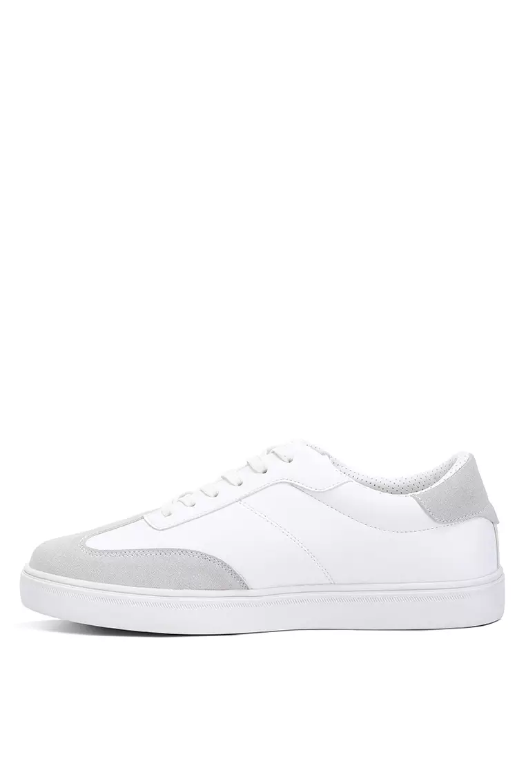 London Rag Contrasting Sole Men's Sneakers in White 2026 | Buy London ...