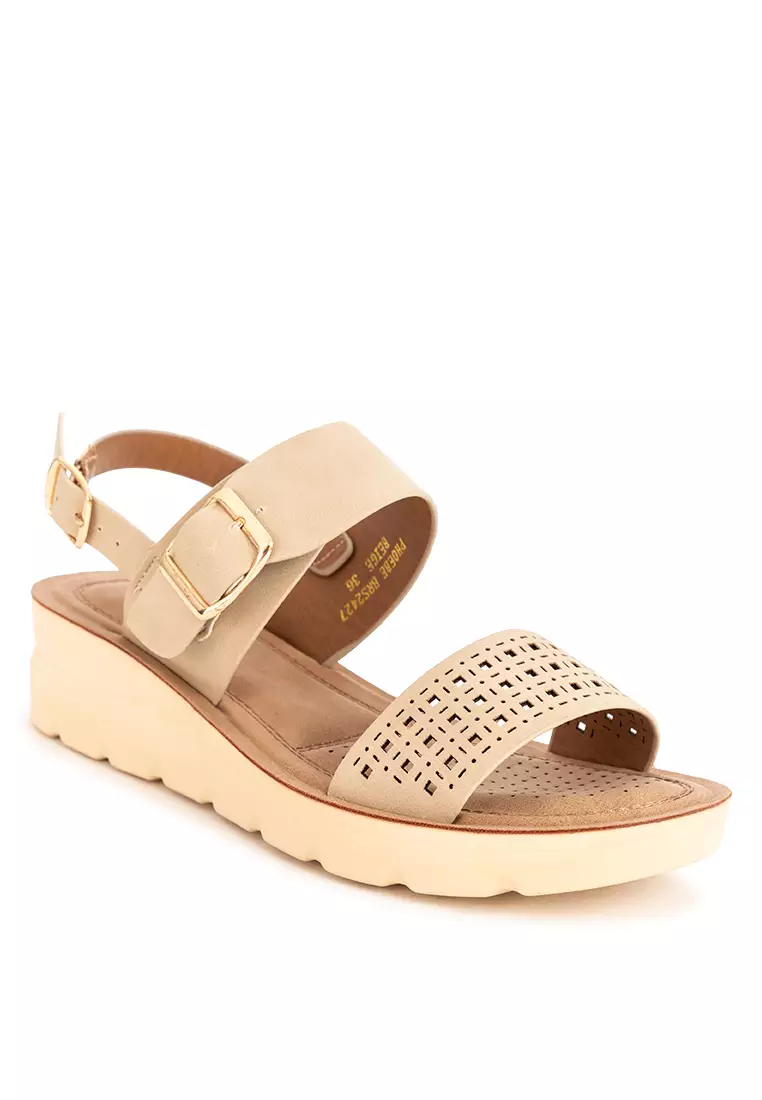 Discount on UNLISTED  shoes - SKU: PHOEBE WEDGES SANDALS SOFTAWALK