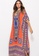 Kings Collection orange African Ethnic Print Beach Long Dress (KCCLSP2103) 6E8F6AA1622F83GS_2