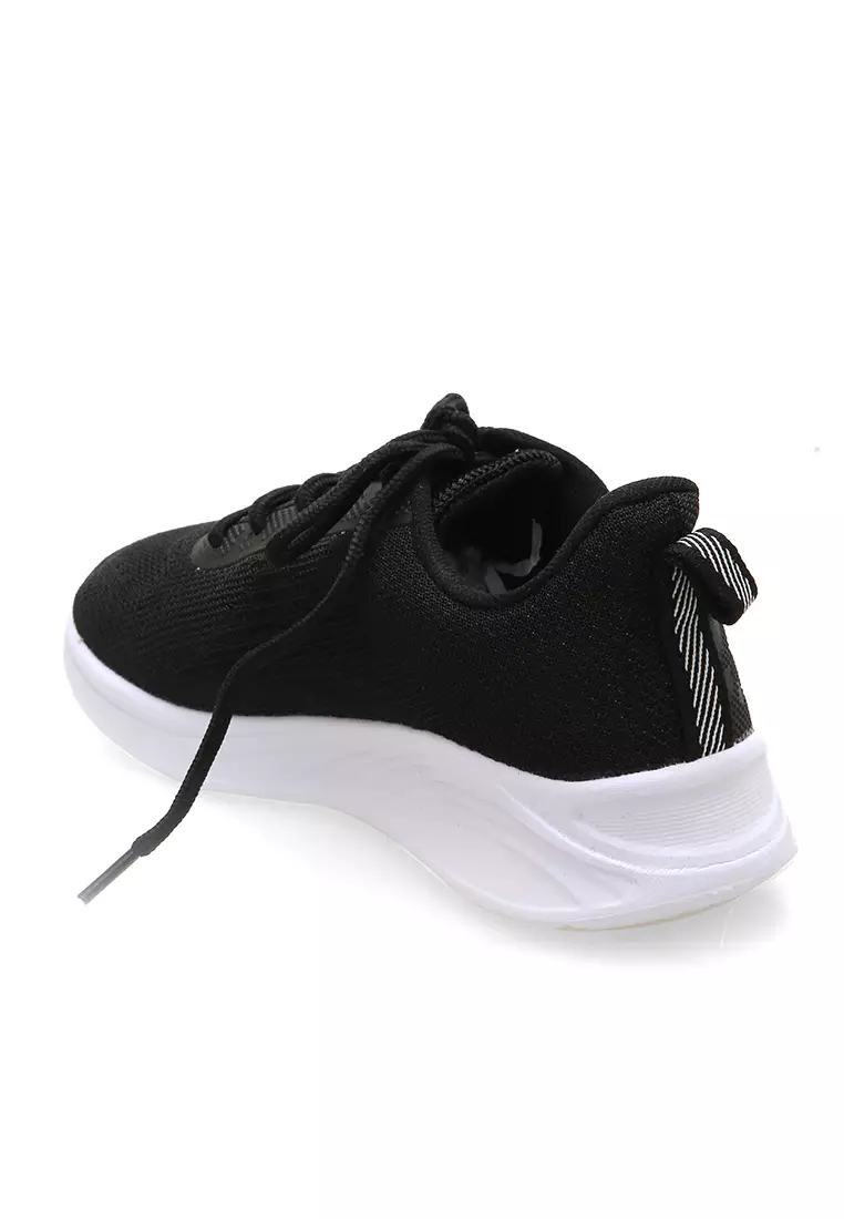 Sepatu Sport Wanita Joging Sneakers Premium High Quality - Black 7799