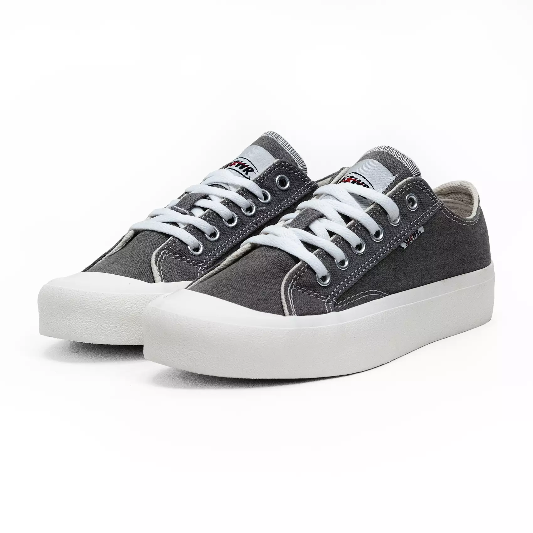 SABA Basic Low Grey White - Sepatu Snekares Casual Pria Wanita