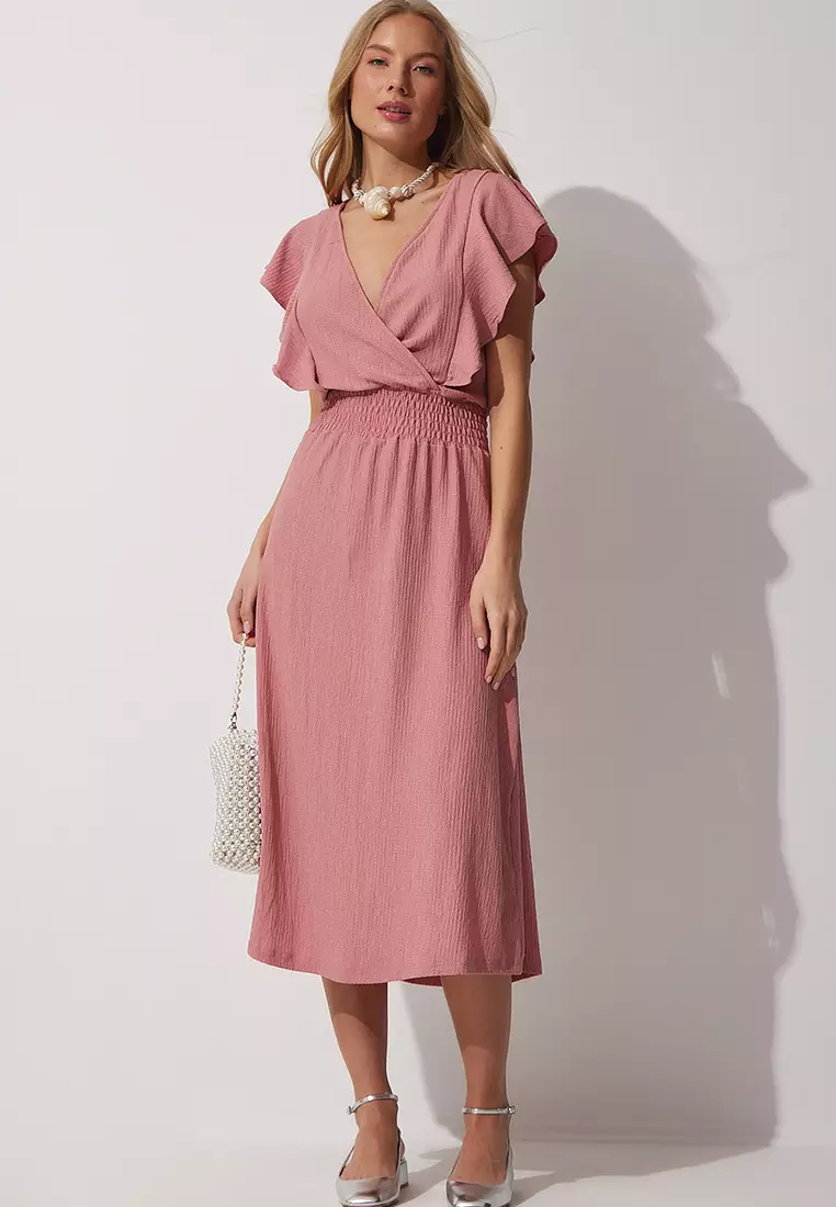 Ruffle Textured Dress