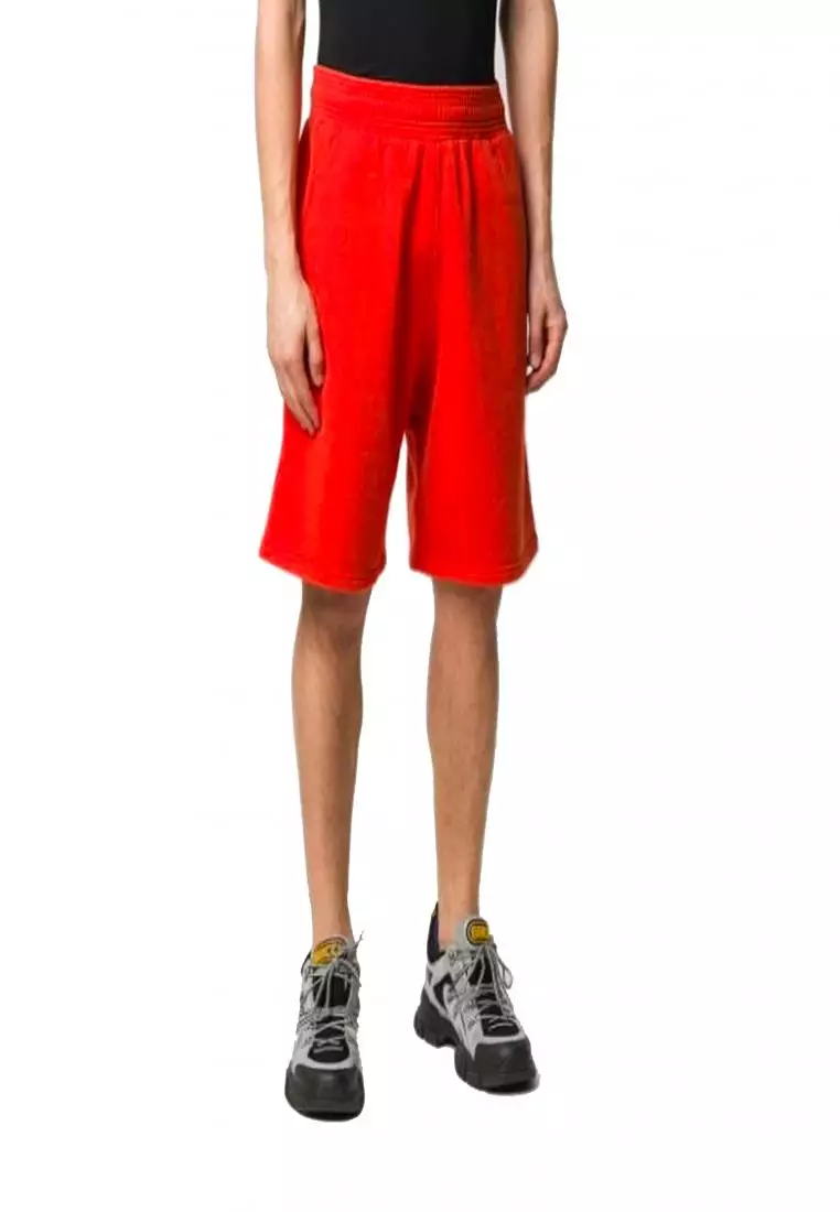 Red track shorts discount