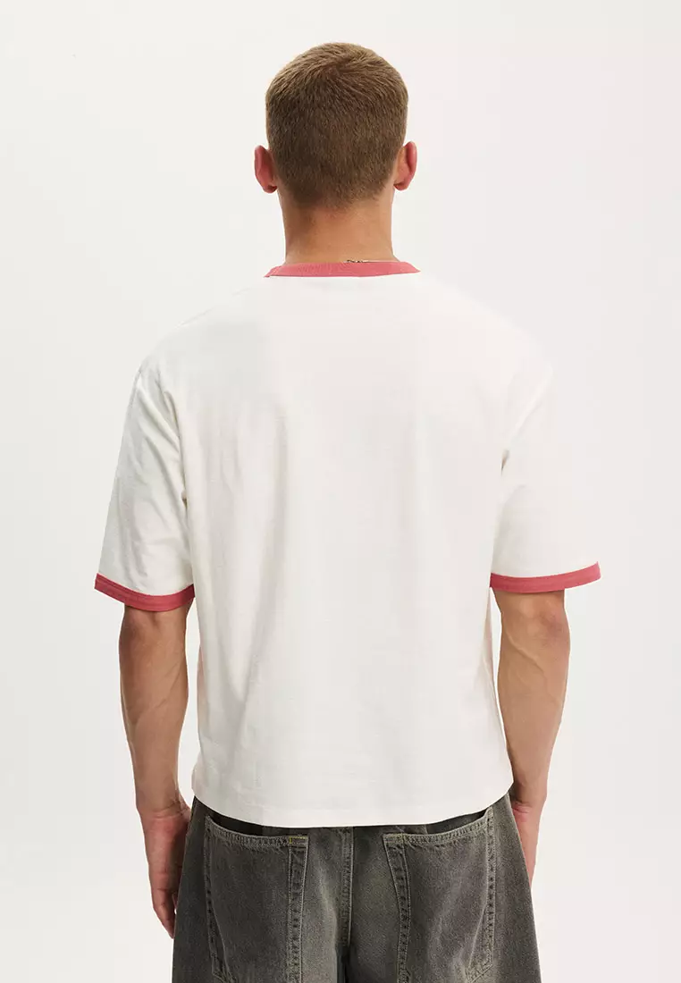 Cropped Fit Graphic T-Shirt