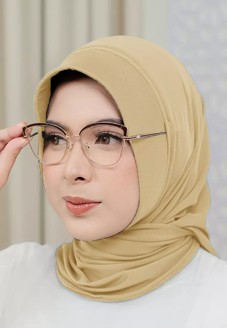 HIJAB INSTAN SOFTPAD AMEENA - CREAM