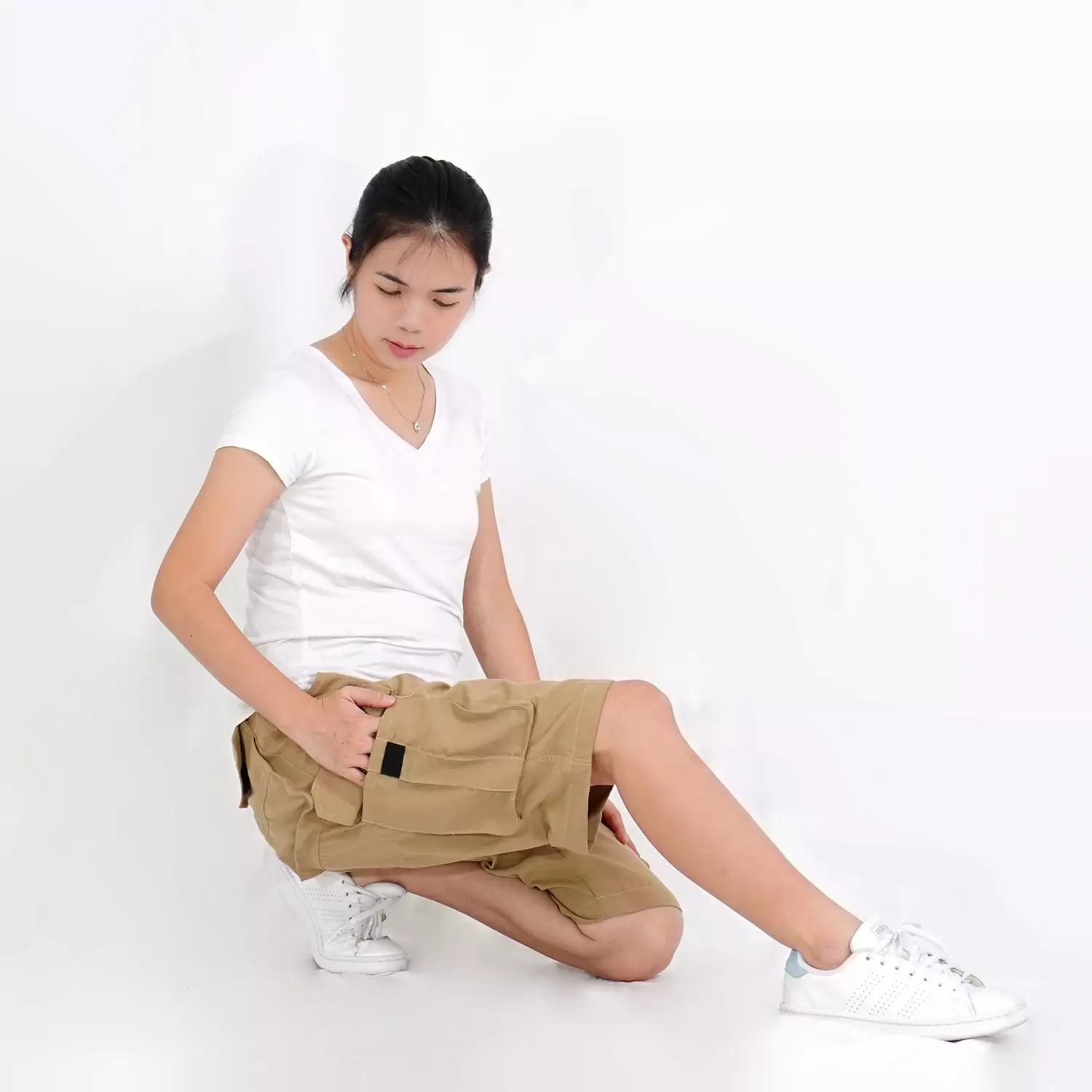 OKECHUKU Charley Celana Pendek Wanita Celana Santai Wanita Short Pants