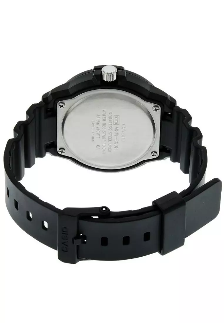 Men's Analog Watch MRW-200H-1B2V Black Resin Band