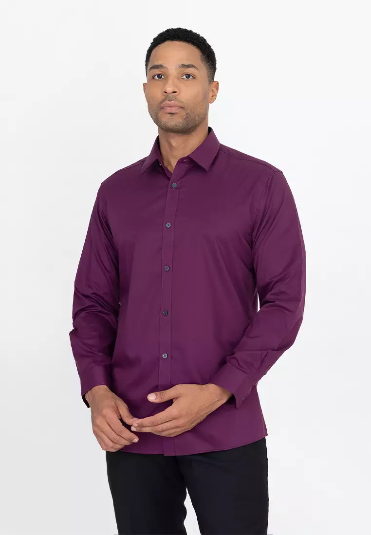 Magenta best sale dress shirt