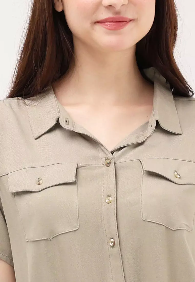 Short Slvs. W/ Collar Dress