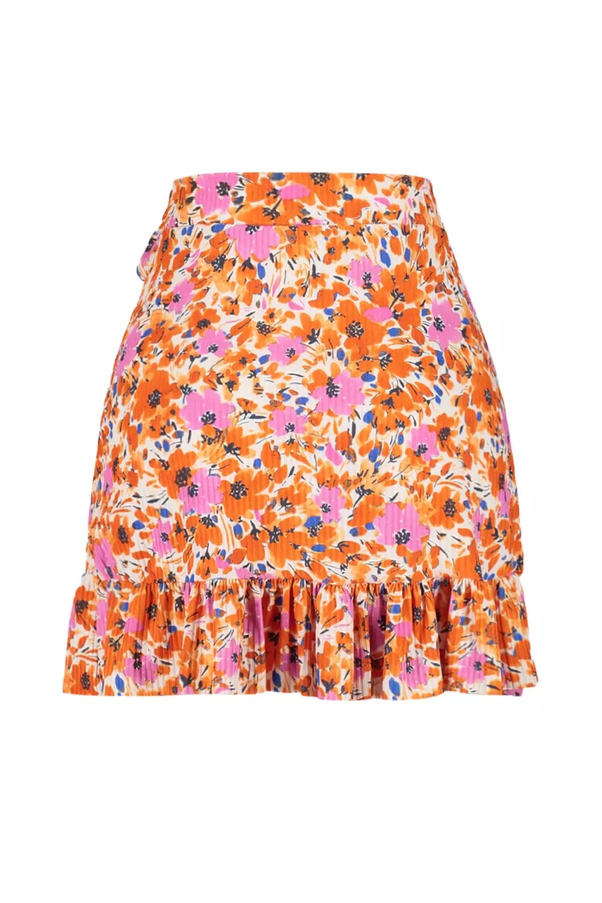 Graphic Printed High Waist Knitted Skirt