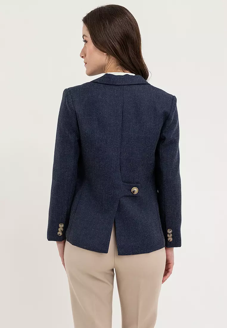 Textured Tailored Blazer