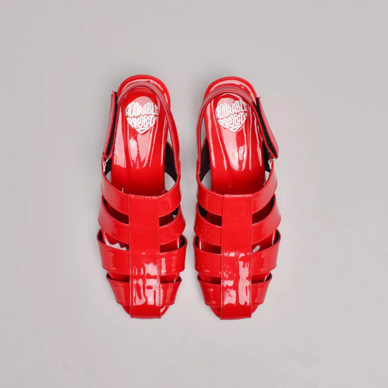 Elika Heels Patent Red