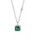 LYCKA silver LDR3202 Classic Emerald Necklace 8956DAC0B881F9GS_1