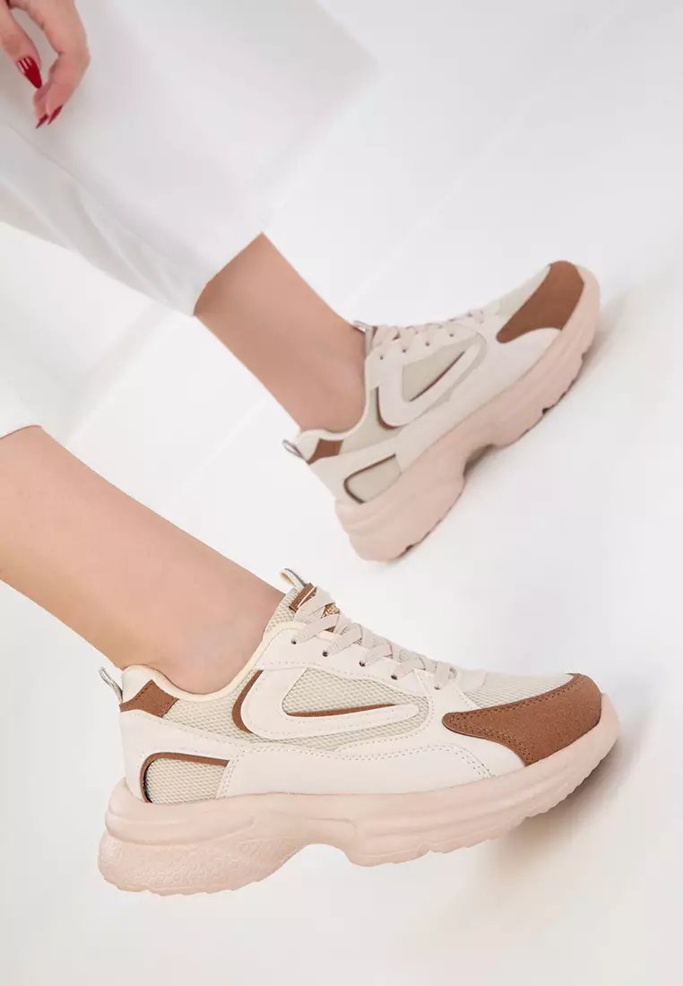 Beige-Tan Women's Sneaker 20413