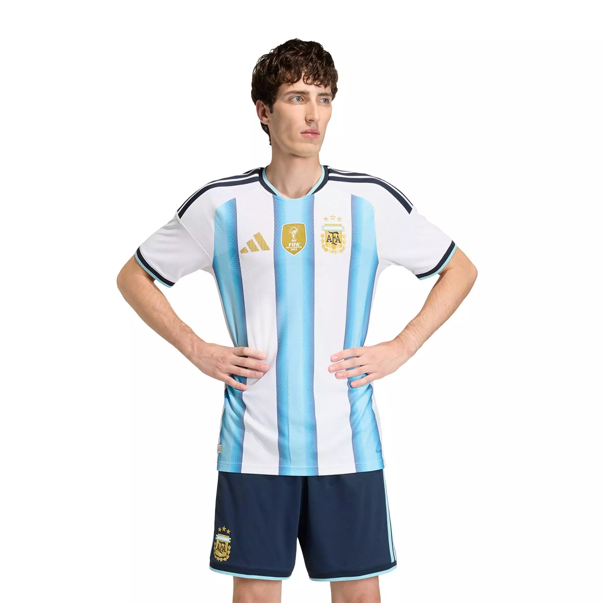 Football Argentina 26 Home Authentic Jersey Men White JM5897