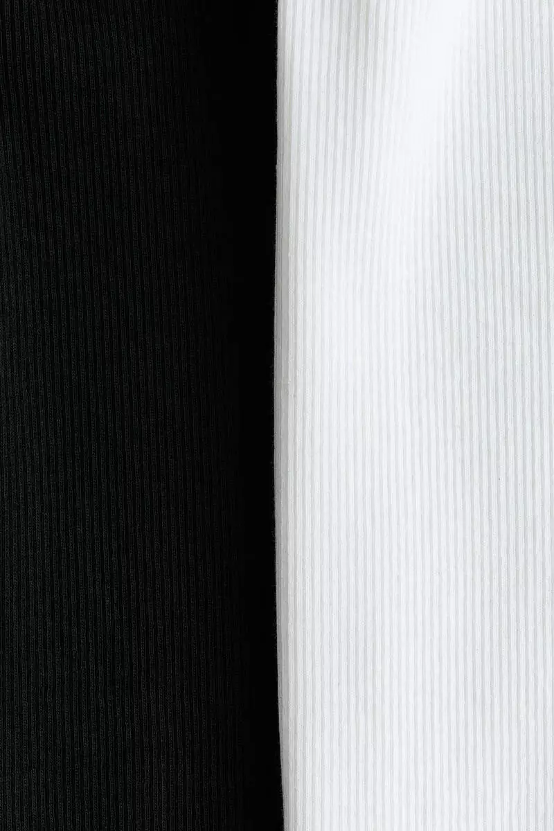 2-pack ribbed cotton T-shirts